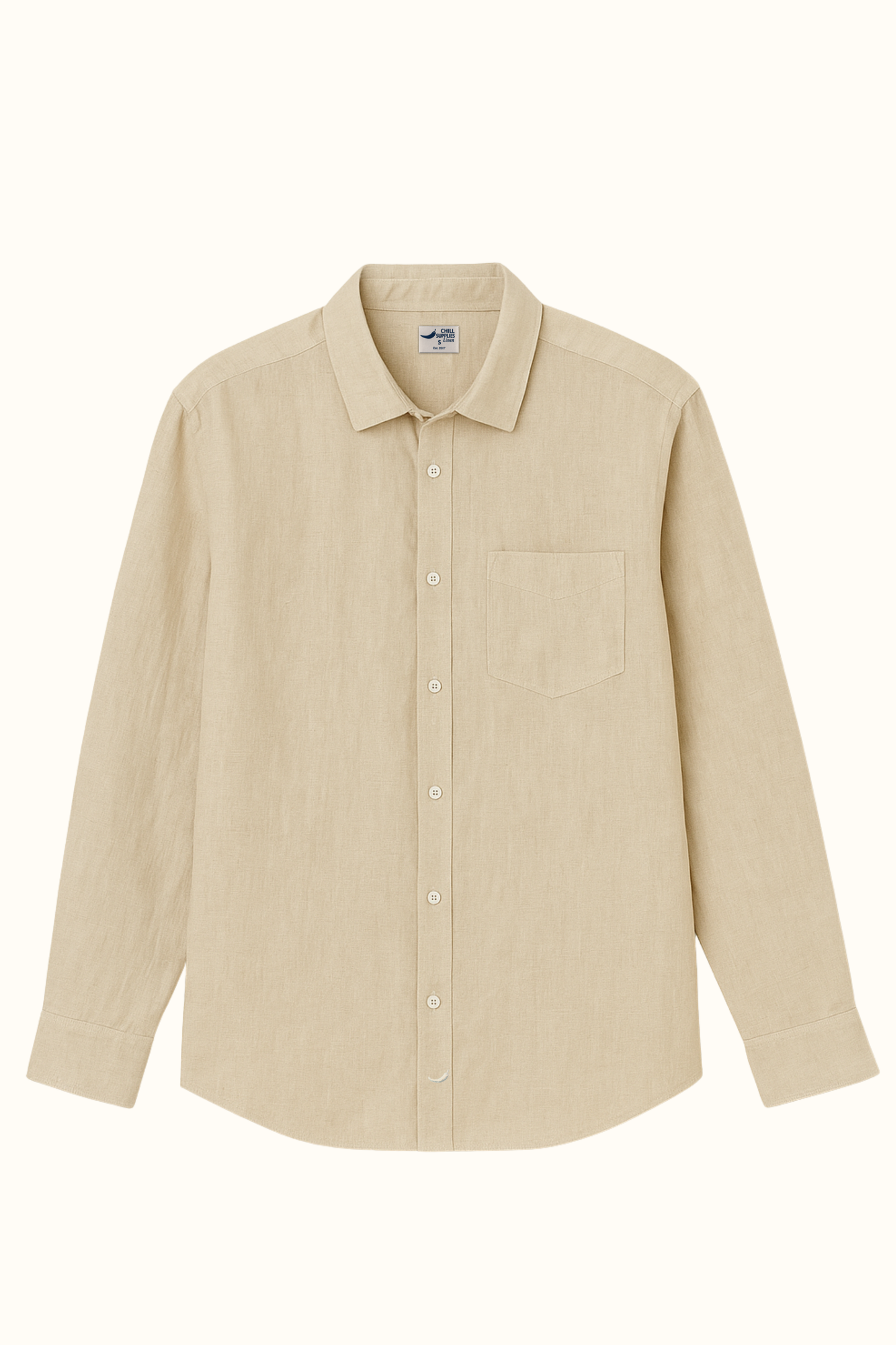 Camisa Lino Niza Clásica Arena