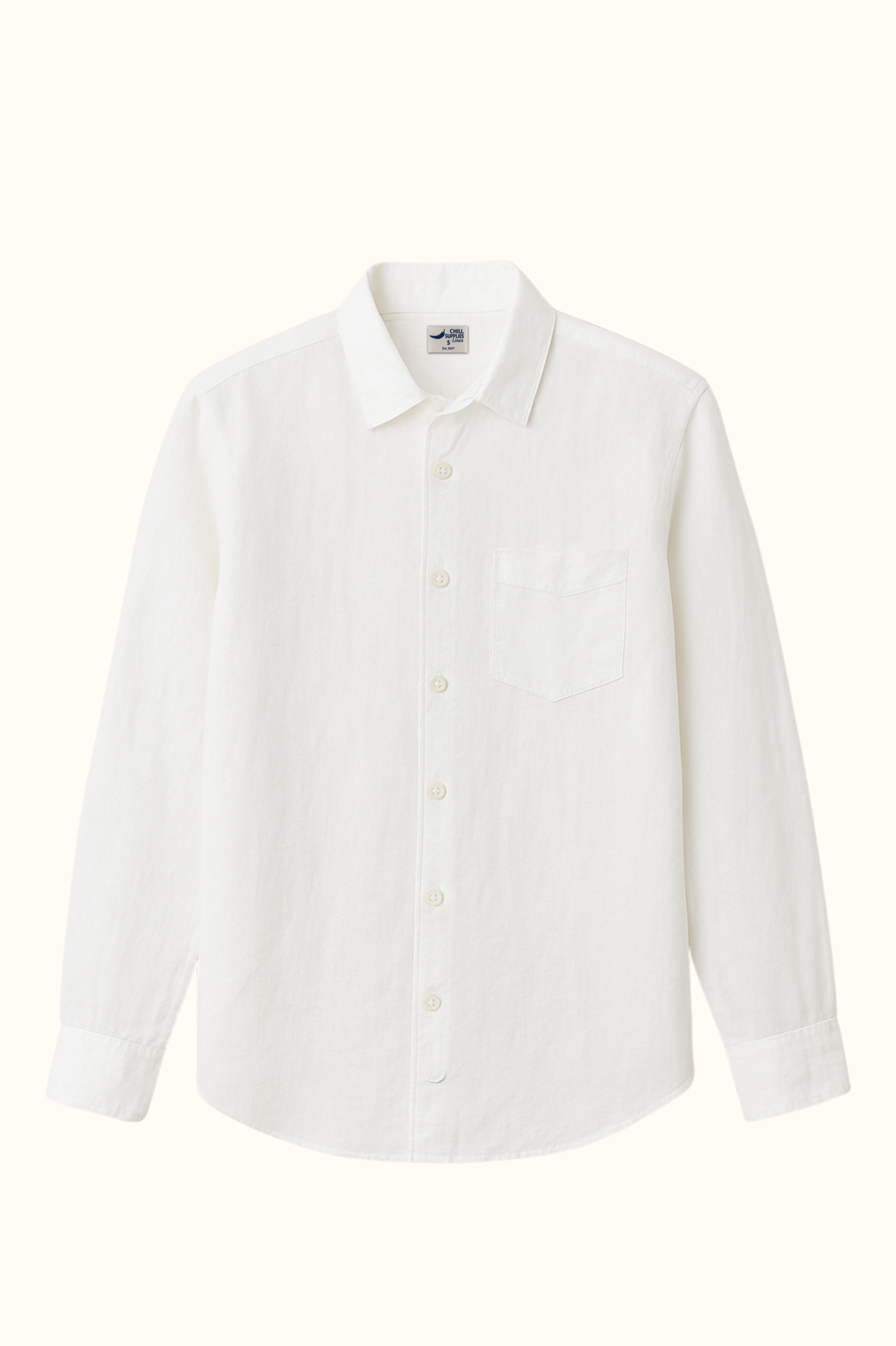 Camisa Lino Niza Clásica Blanca