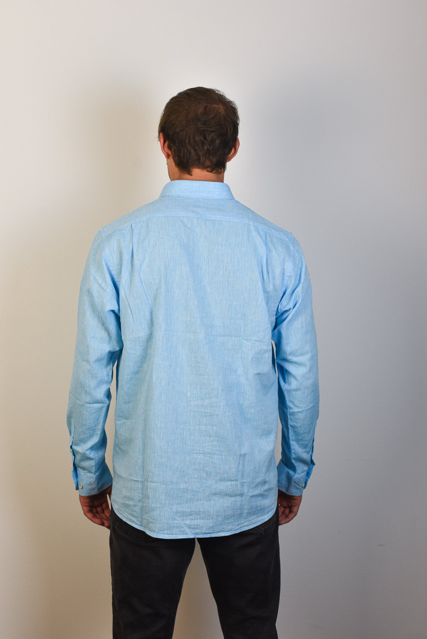 Camisa de Lino Capri Manga Larga