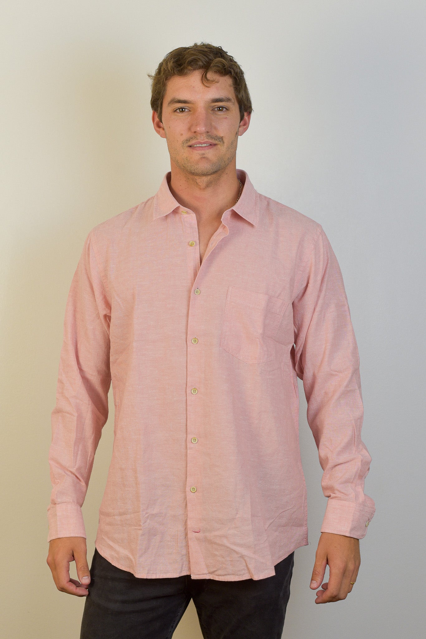 Camisa de Lino Capri Manga Larga