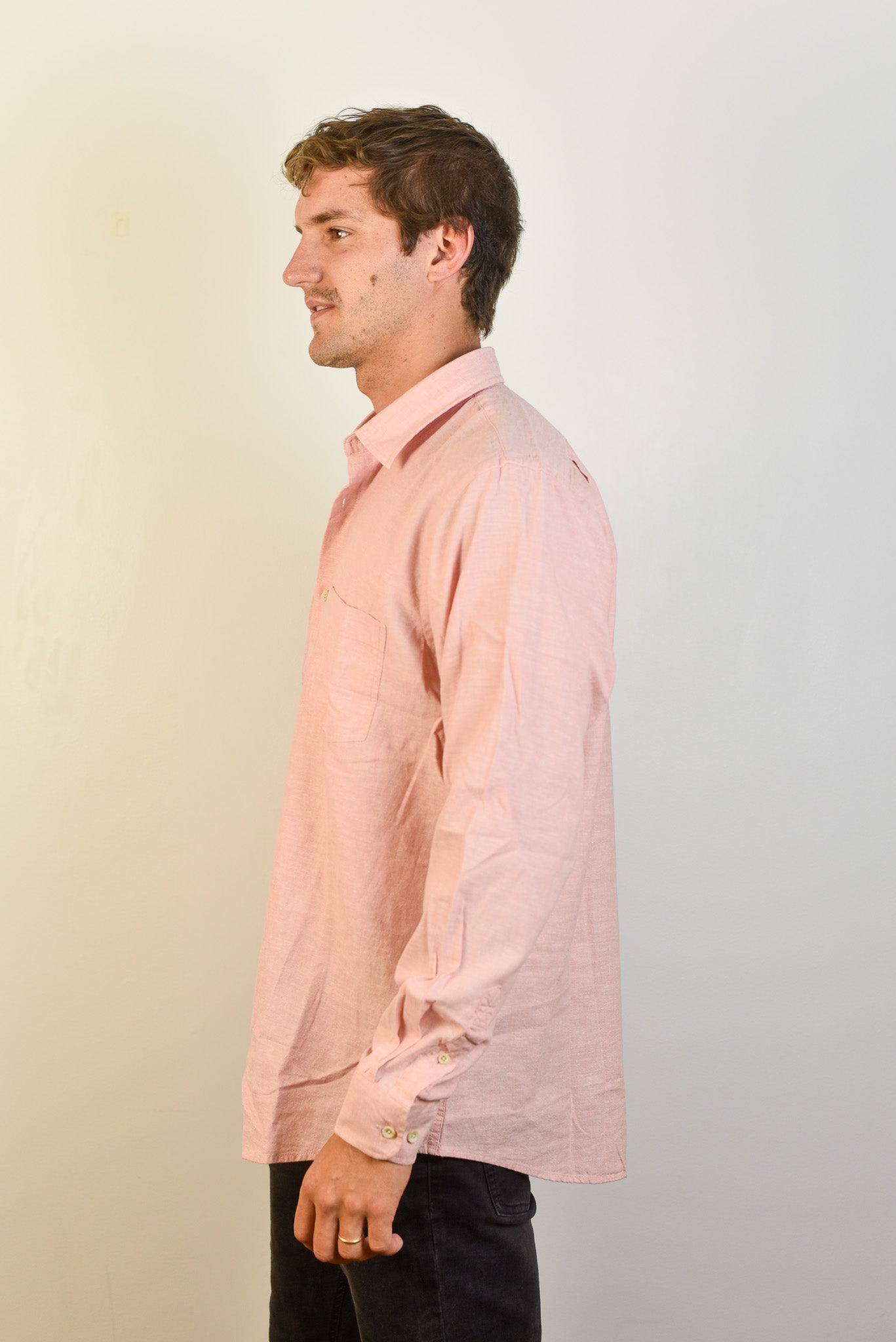 Camisa de Lino Capri Manga Larga
