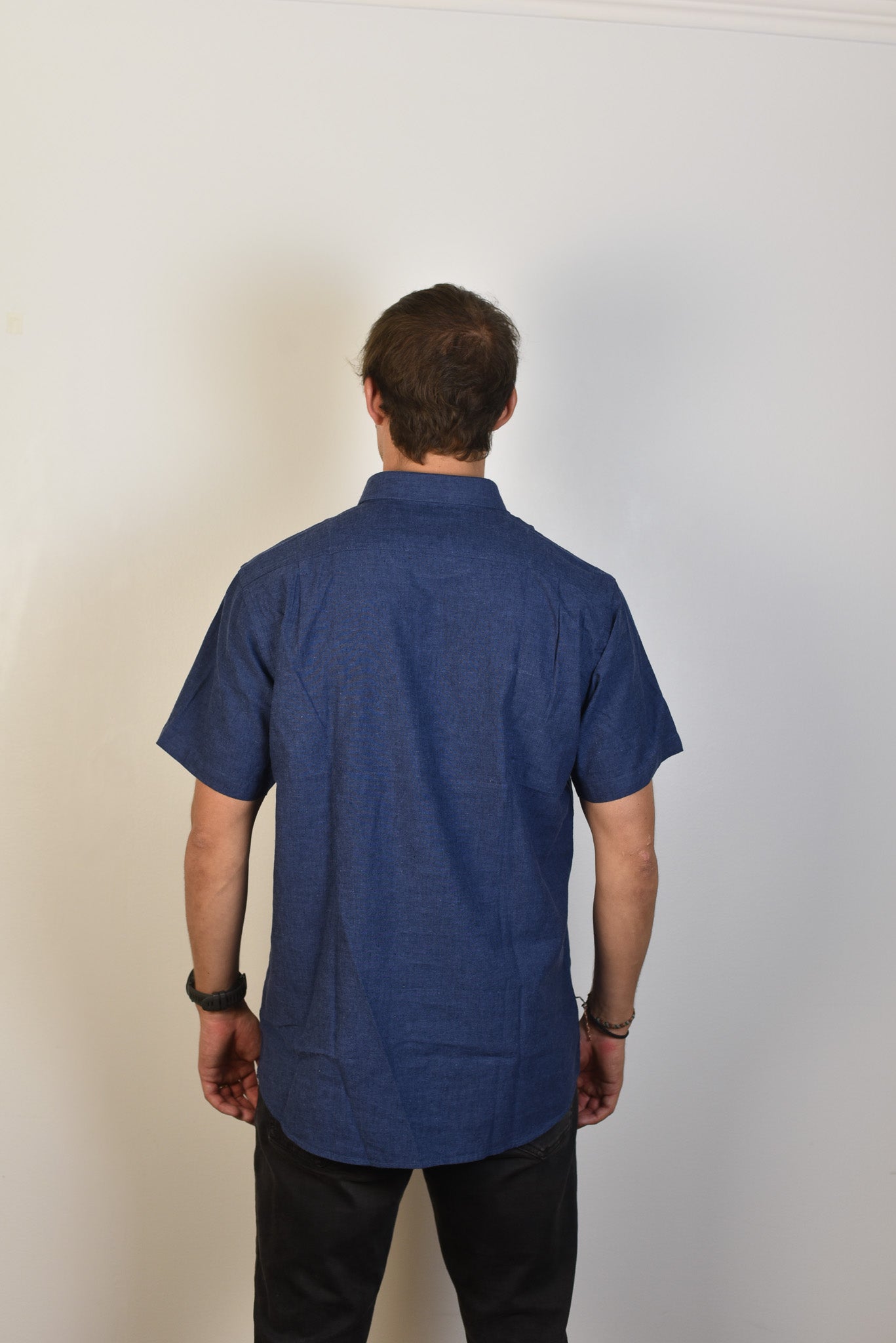 Camisa de Lino Capri Manga Corta