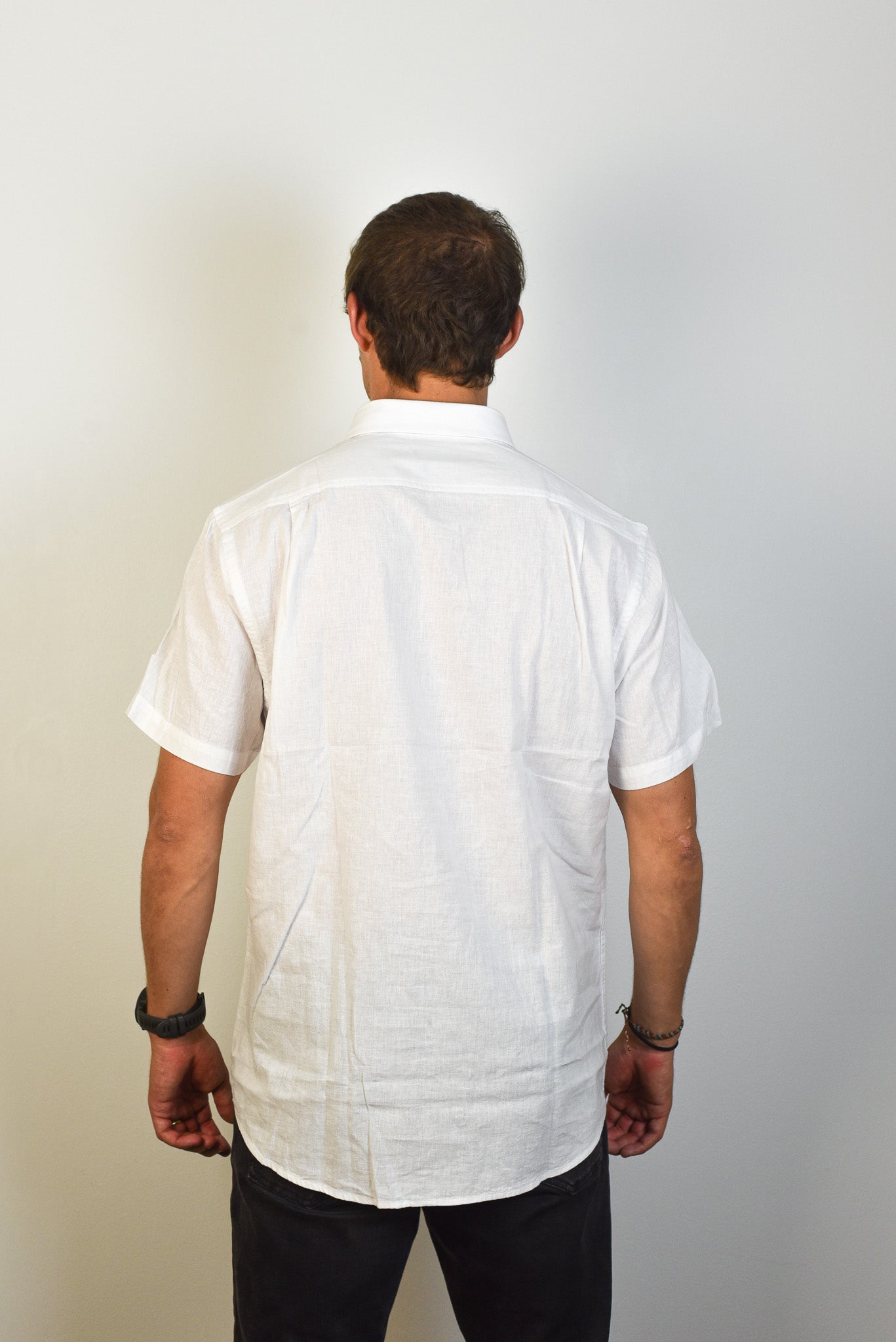 Camisa de Lino Capri Manga Corta