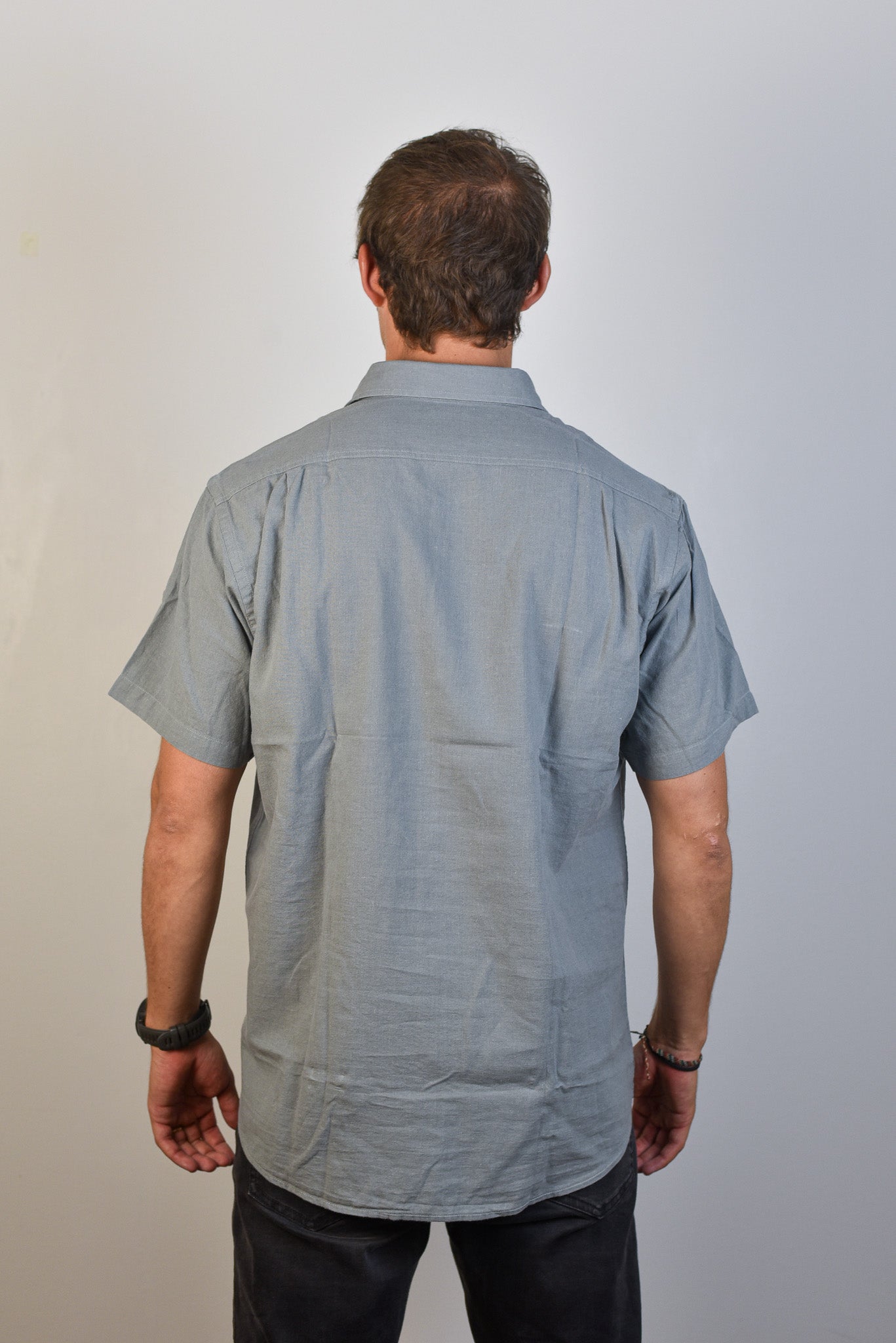 Camisa de Lino Capri Manga Corta