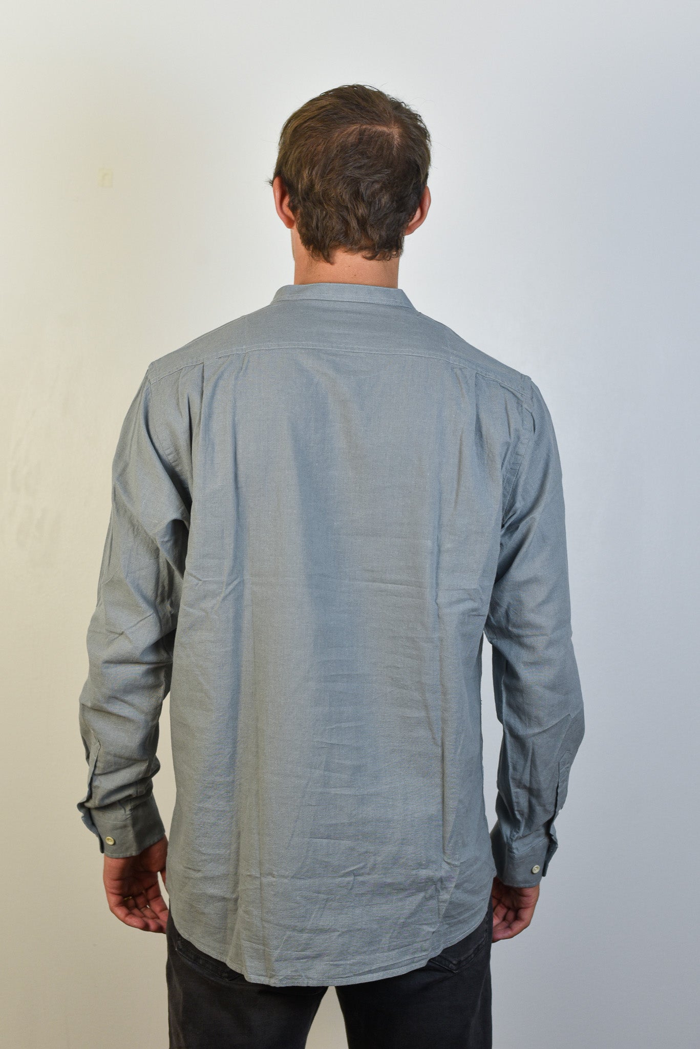 Camisa de Lino Capri Cuello Mao