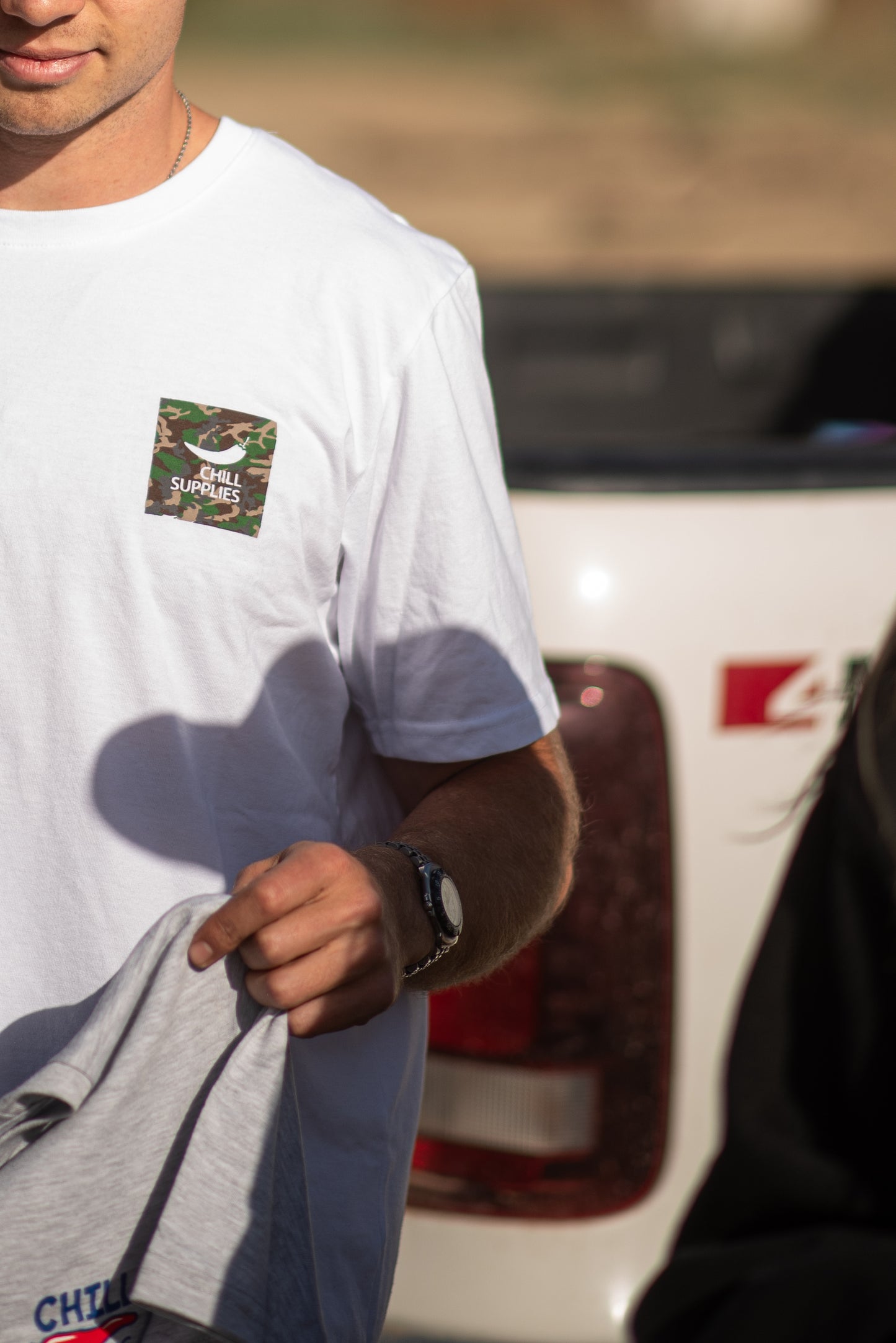 Polera Army Blanca