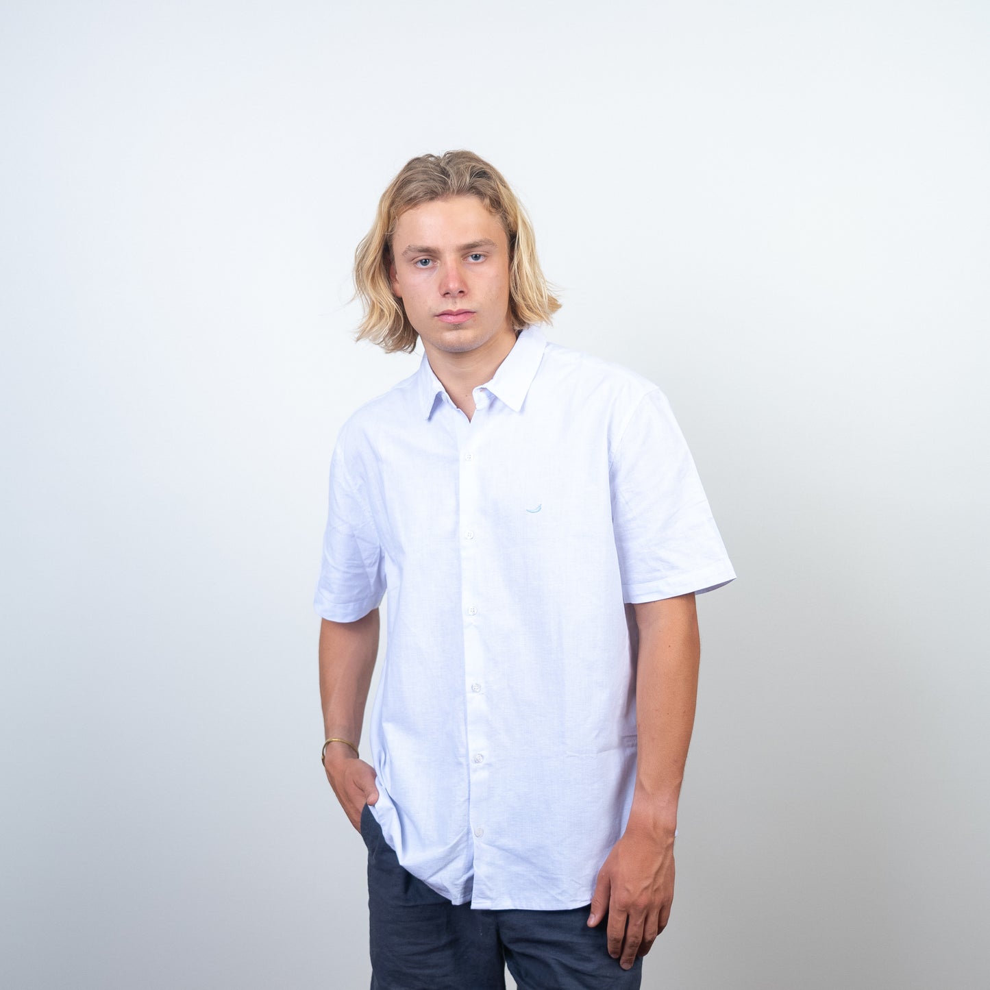 Camisa de Lino Belfast Blanca