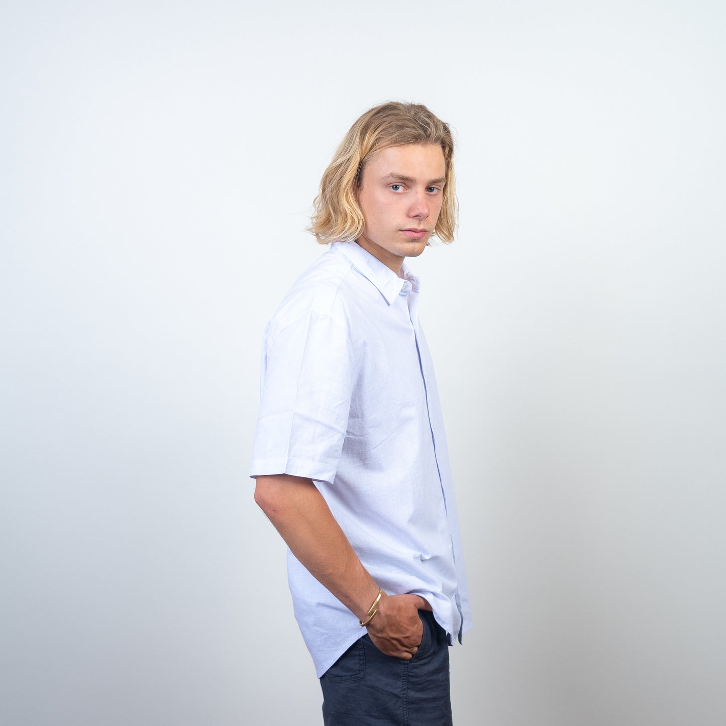 Camisa de Lino Belfast Blanca
