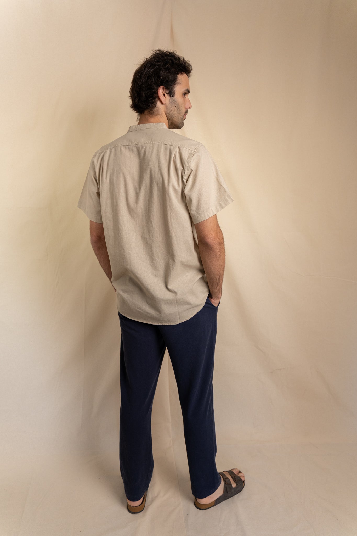 Camisa Lino Niza Mao M. Corta Arena