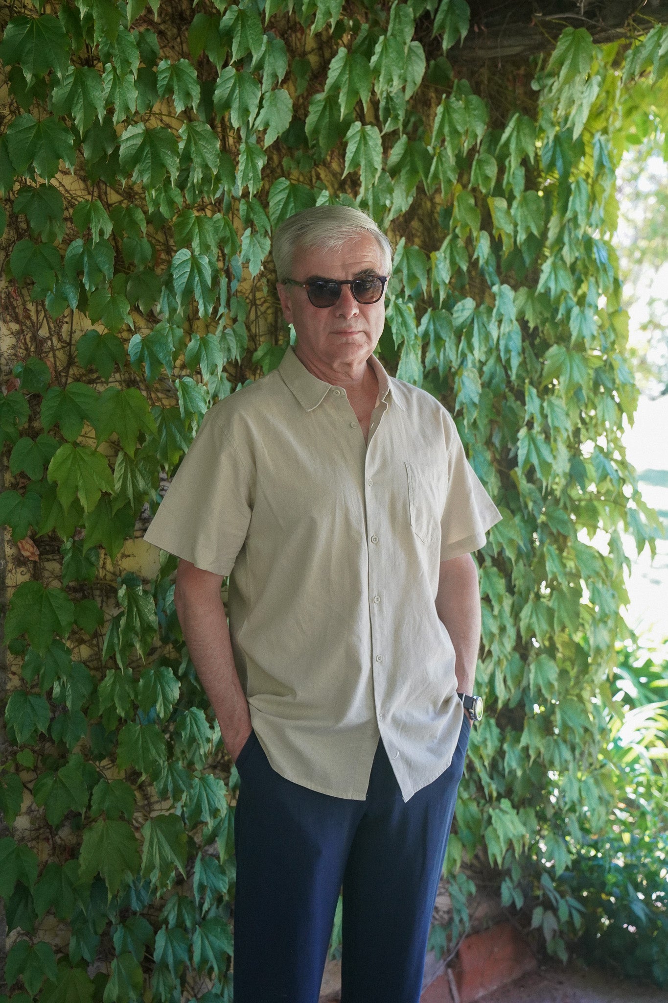 Camisa Lino Niza Manga Corta Arena