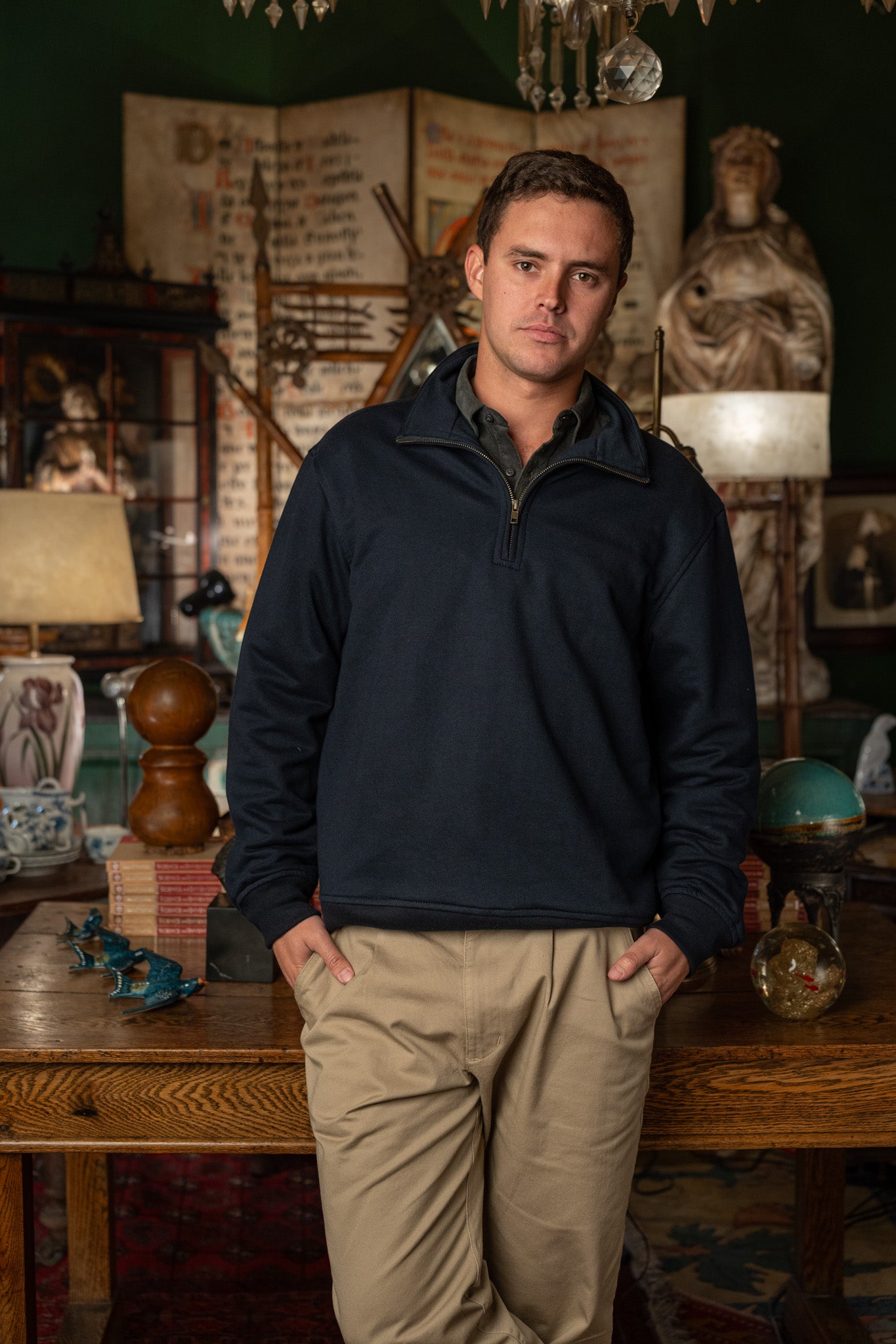 Classic Quarter Zip Navy