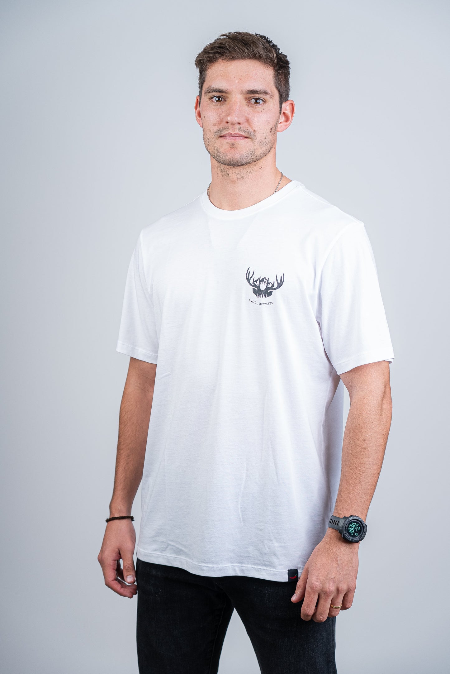 Polera Deer Pima Cotton Blanca