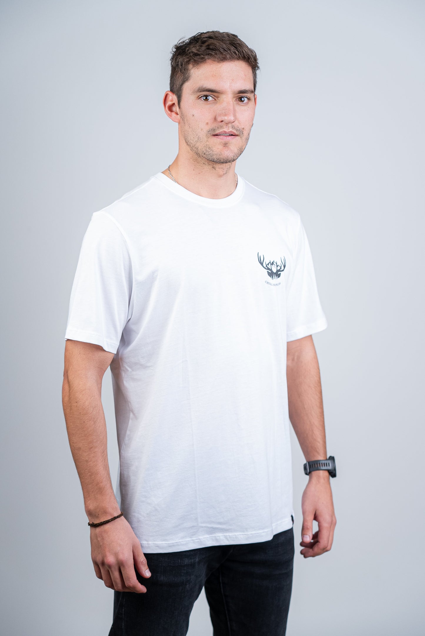 Polera Deer Pima Cotton Blanca