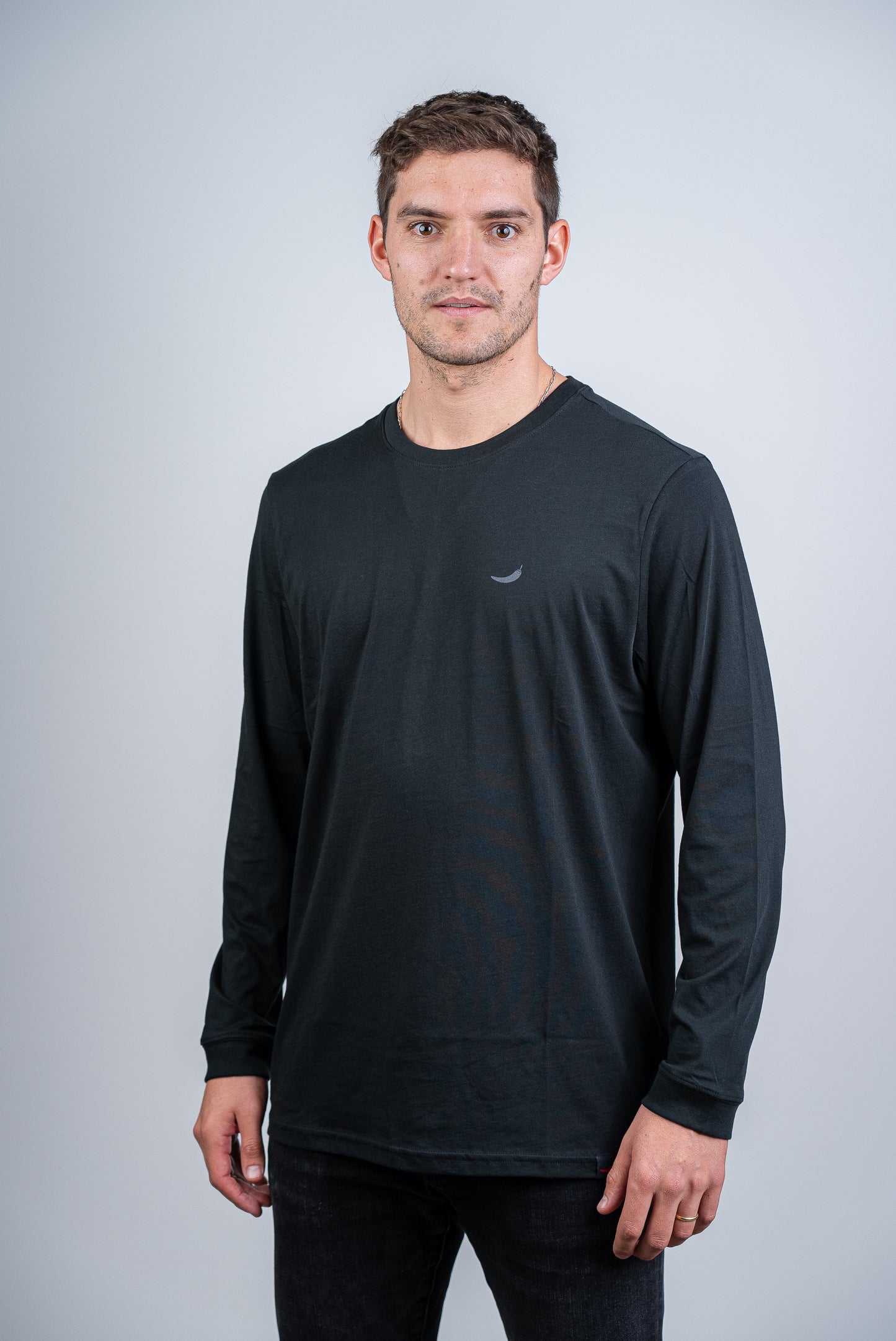 Polera Manga Larga Chilli Pepper Pima Cotton Negra