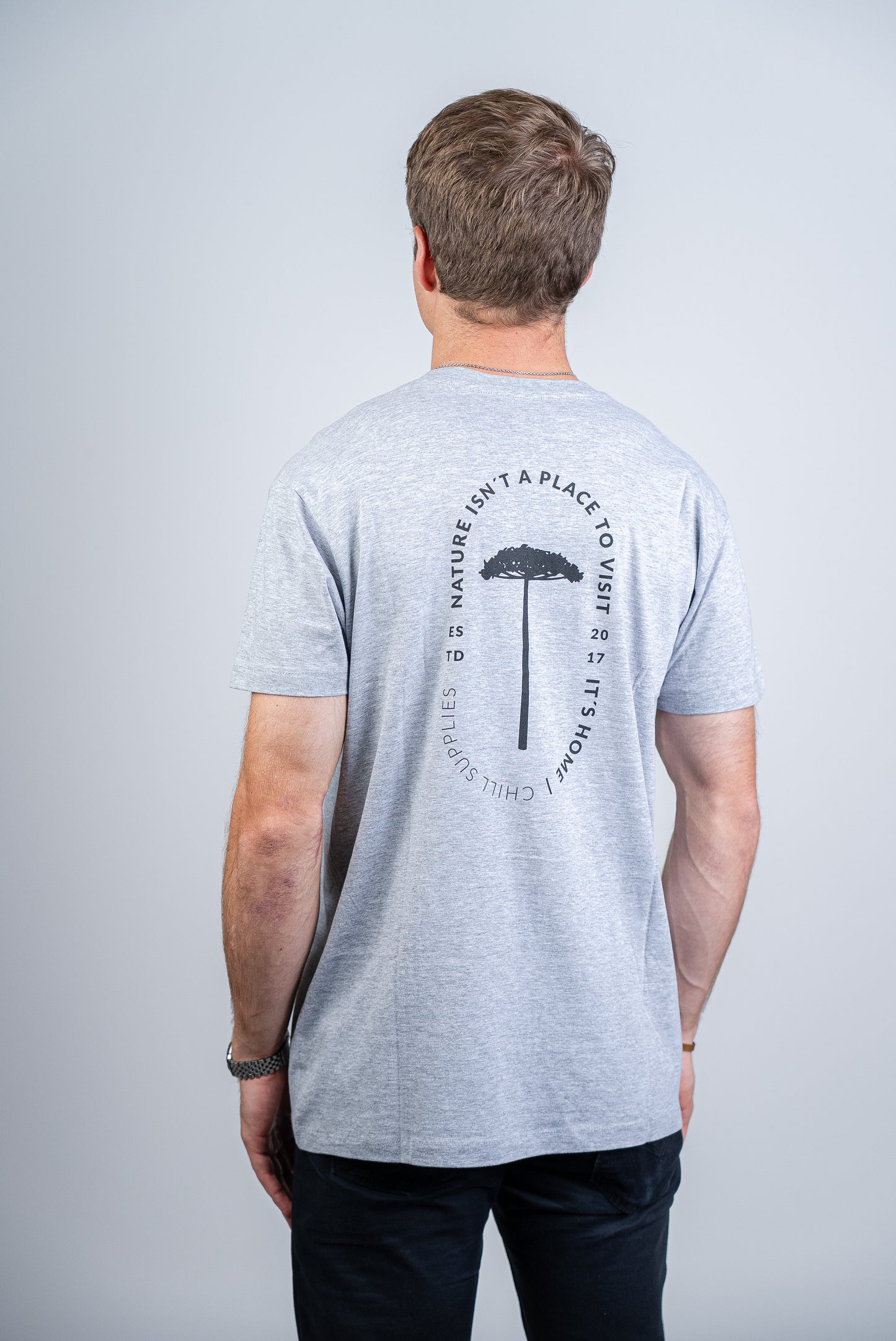 Polera Pewén Gris Orgánica