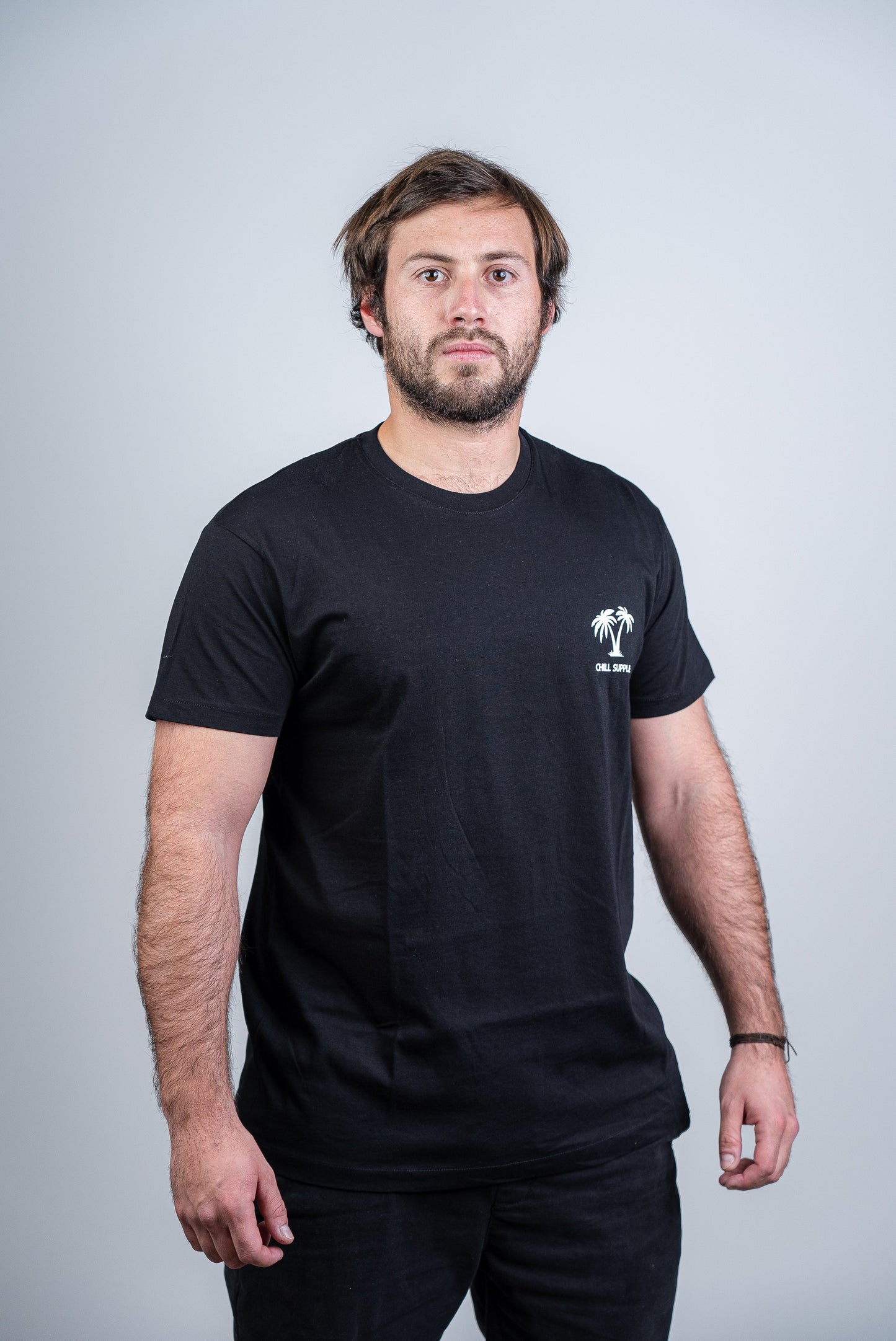 Polera Skull Negra Orgánica