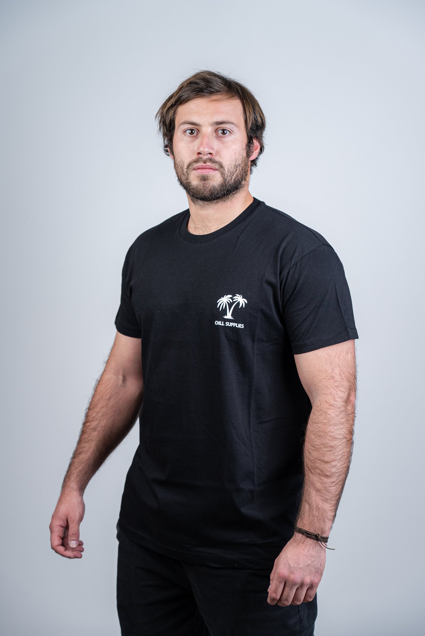 Polera Skull Negra Orgánica