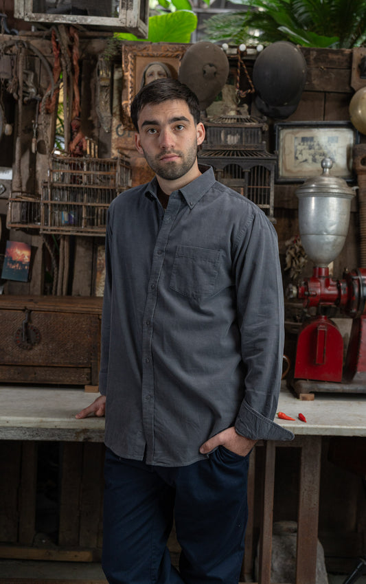 Camisa Cotelé Mayfair Gris