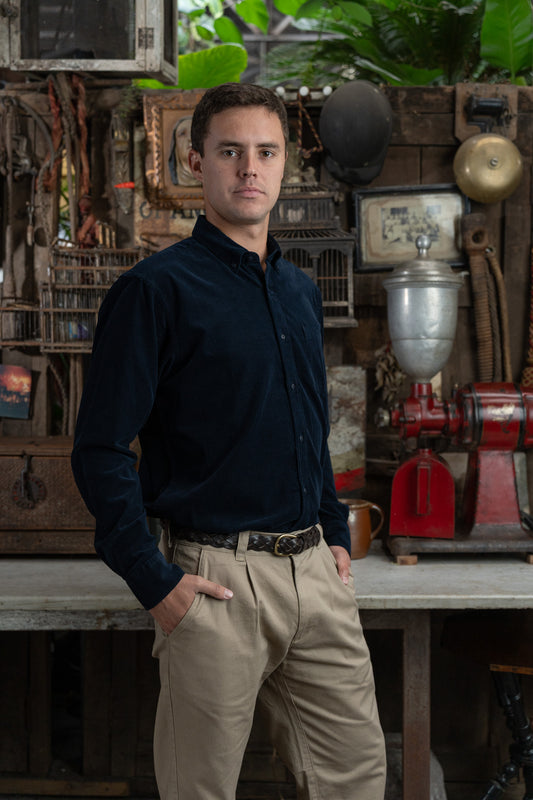 Camisa Cotelé Mayfair Navy