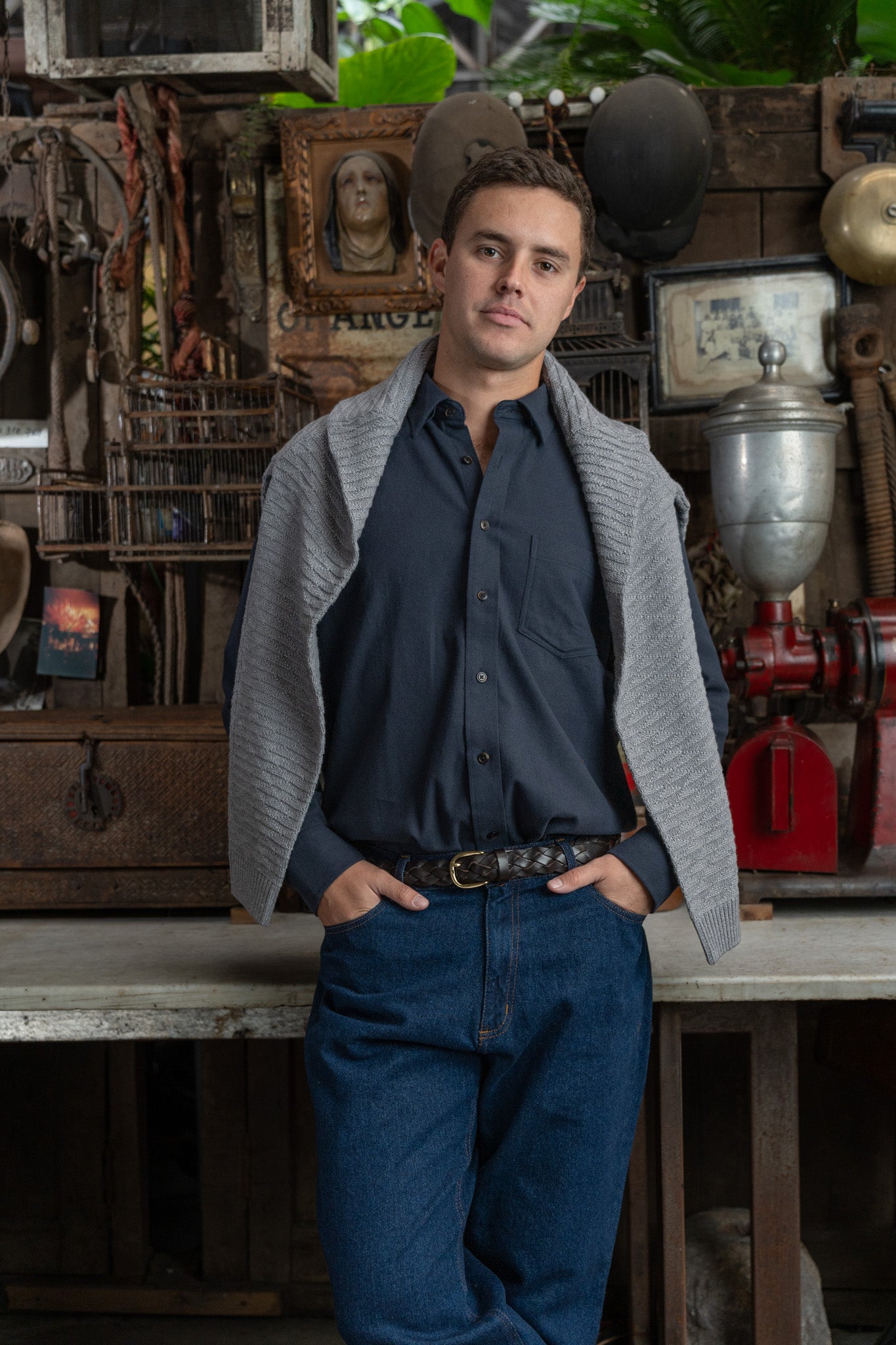 Camisa Franela Cardiff Navy