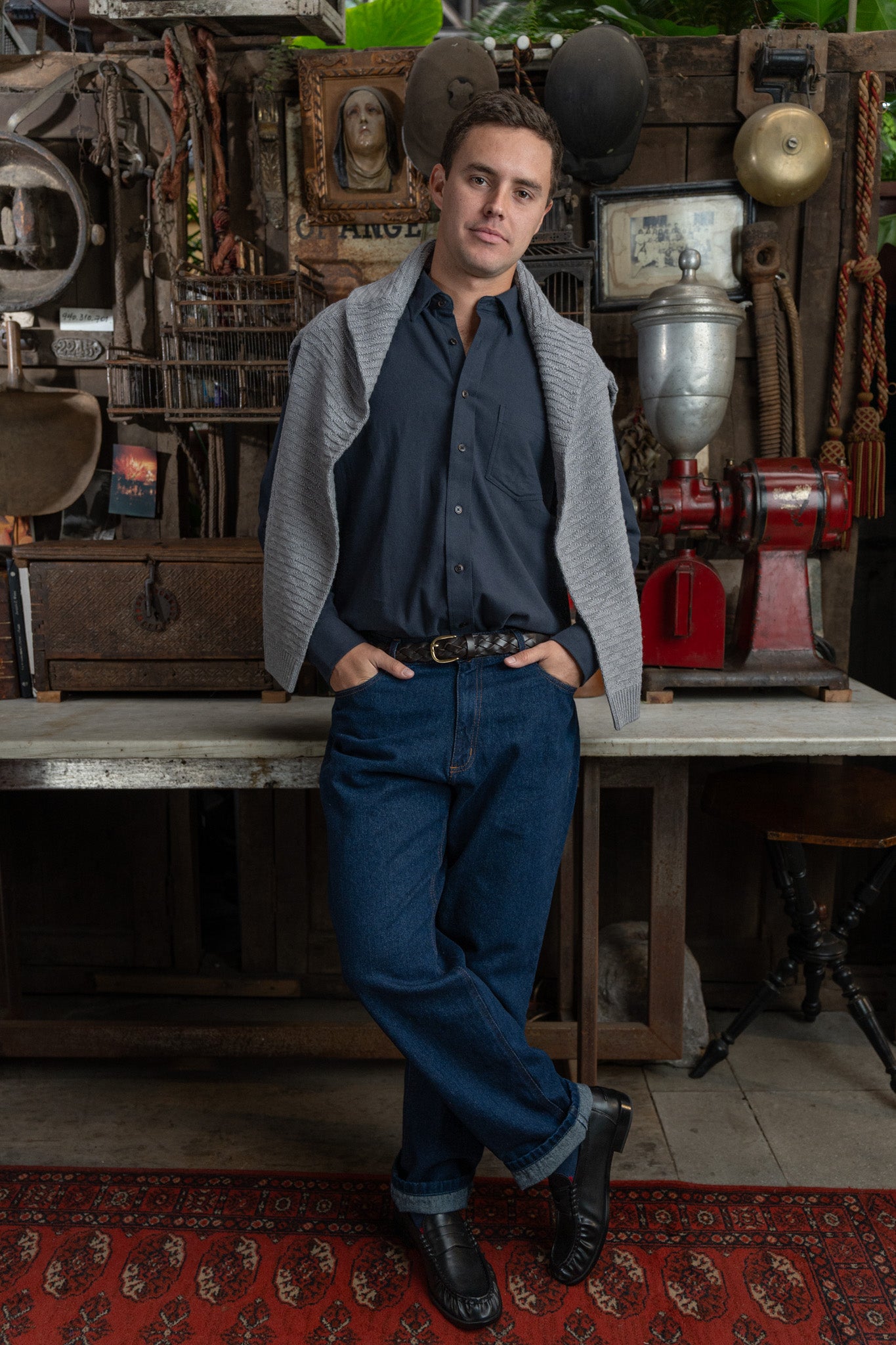 Camisa Franela Cardiff Navy