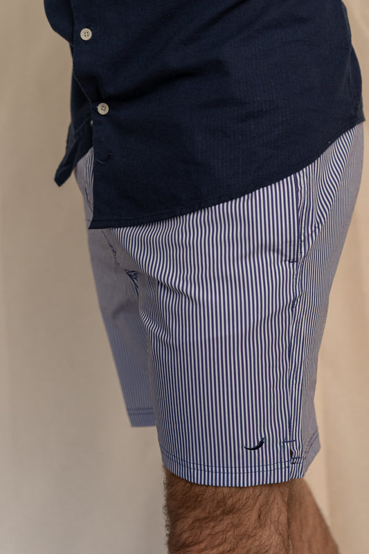 Traje de Baño Cannes Blanco Navy