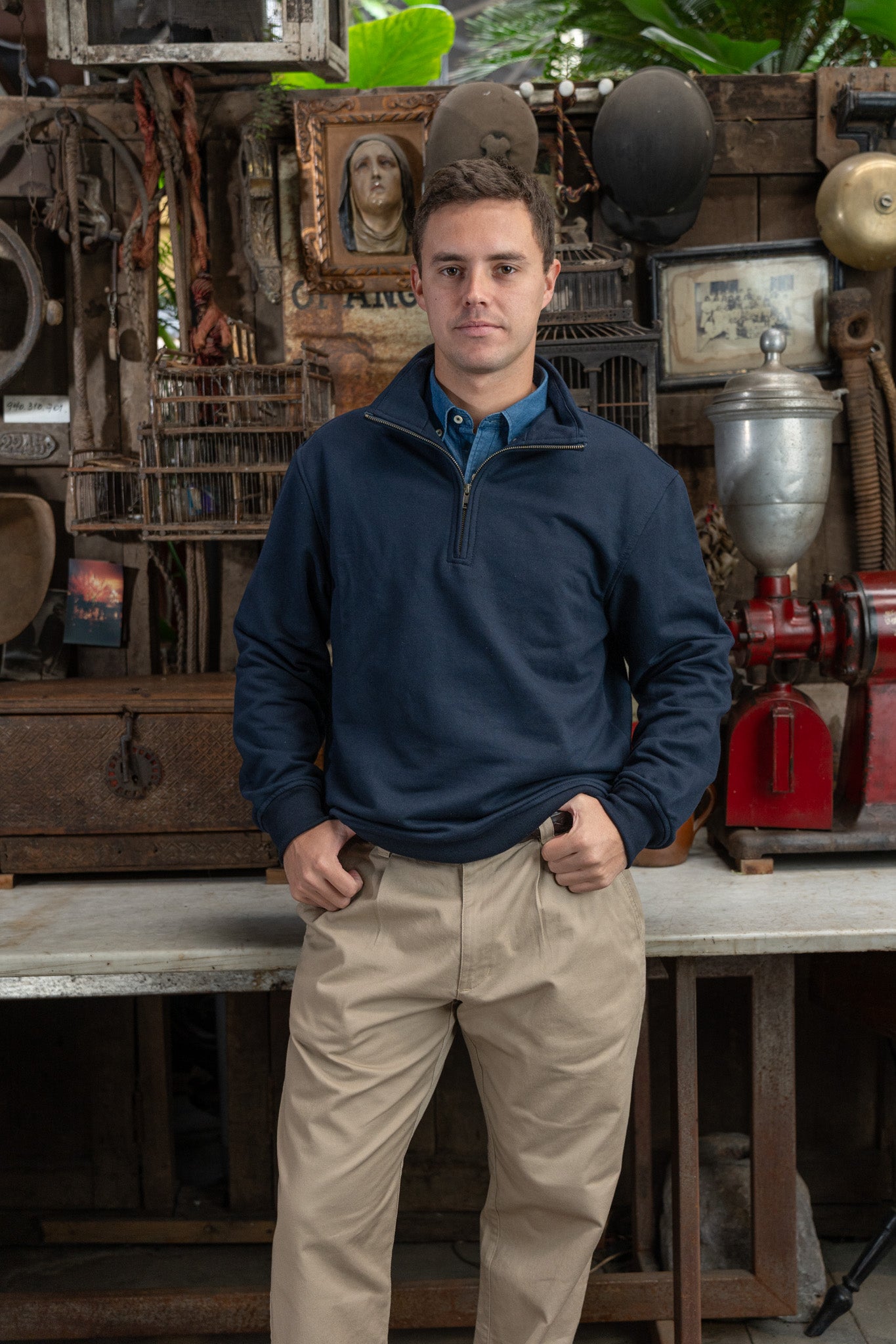 Classic Quarter Zip Navy