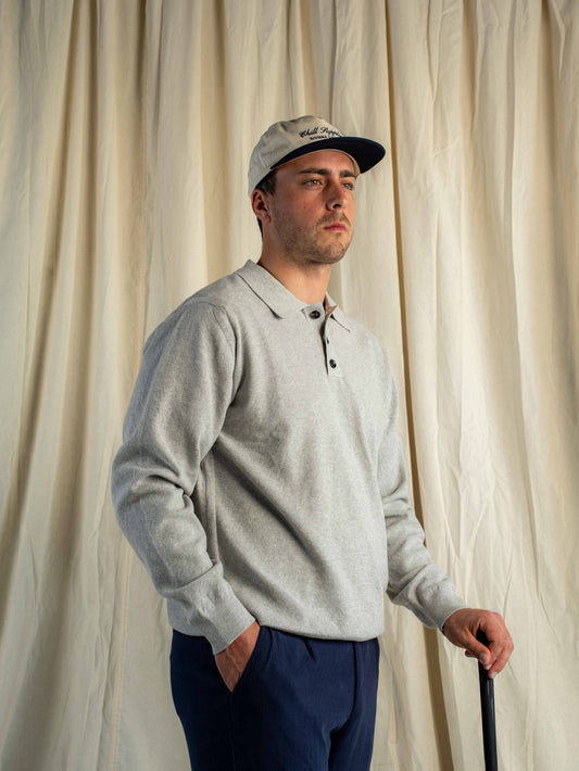 Chaleco Cuello Polo Venere Gris