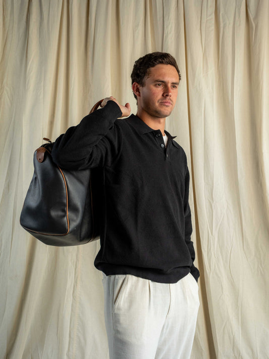 Chaleco Cuello Polo Venere Negro