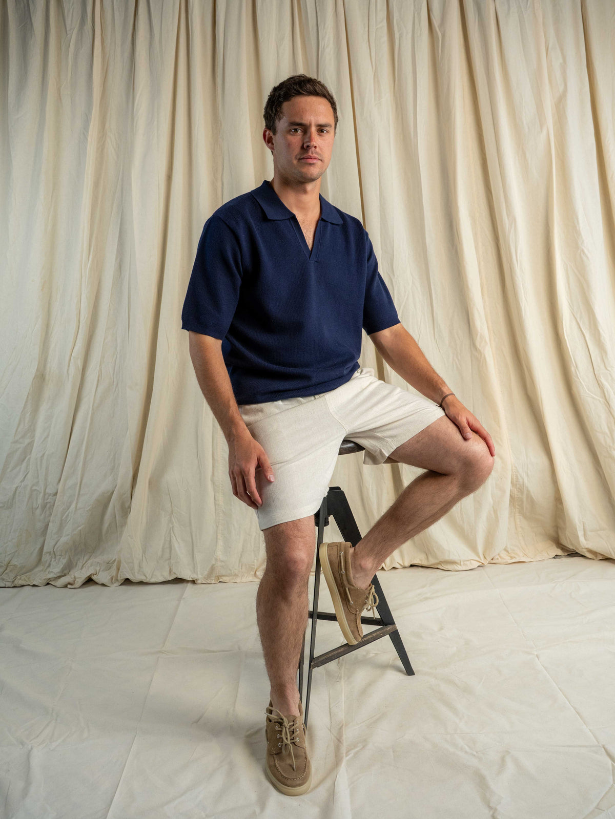 Shorts Lino Beige