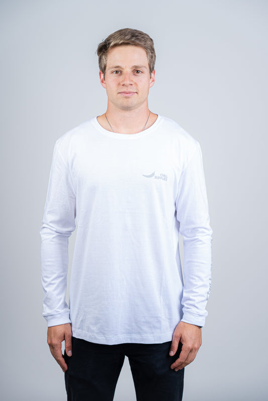 Polera Manga Larga Icon Blanca