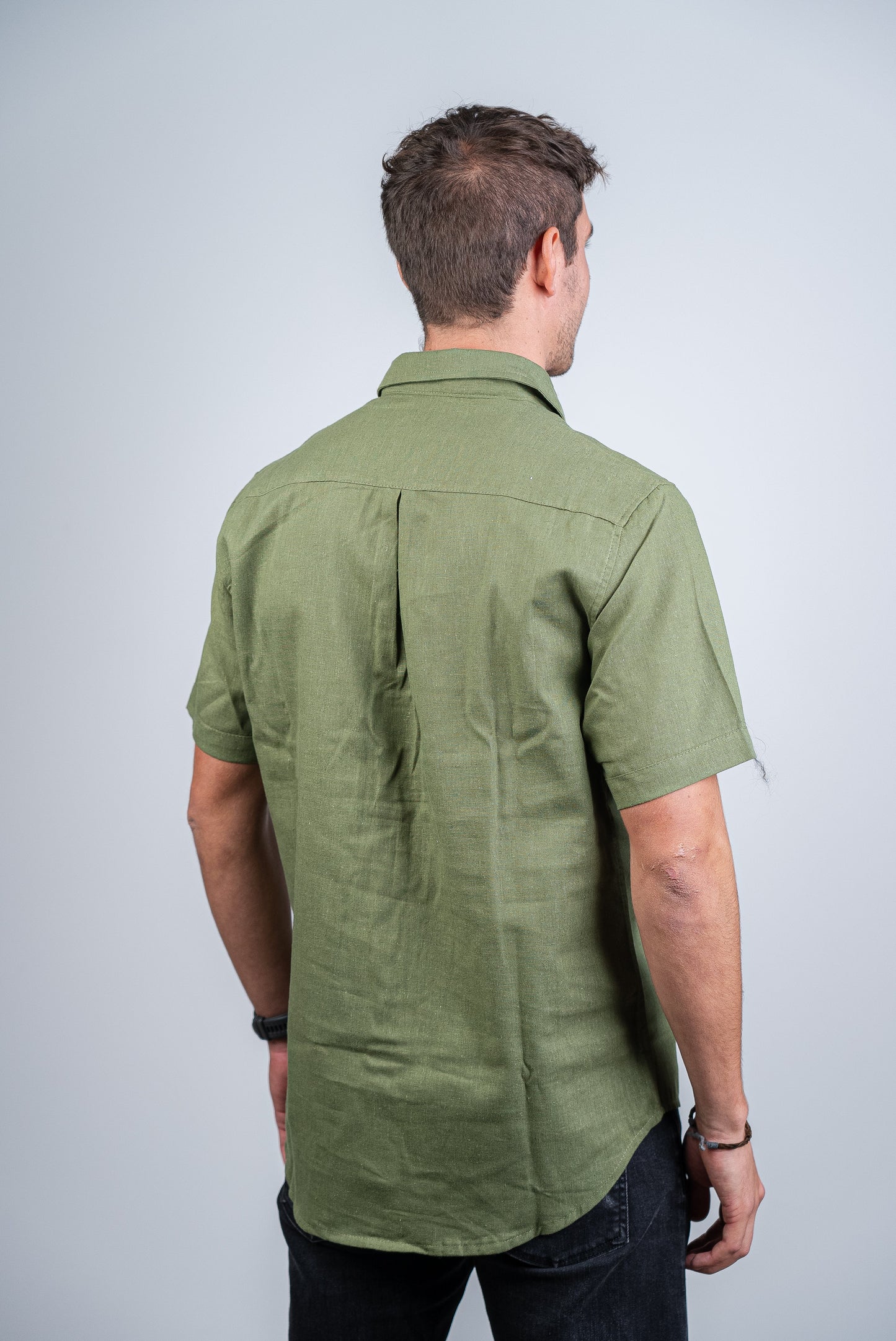 Camisa de Lino Coconut Verde