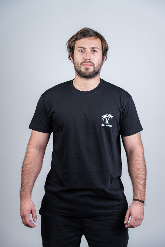 Polera Skull Negra Orgánica